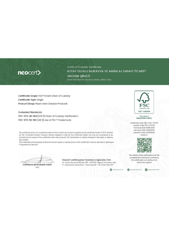 FSC CERTIFICATE