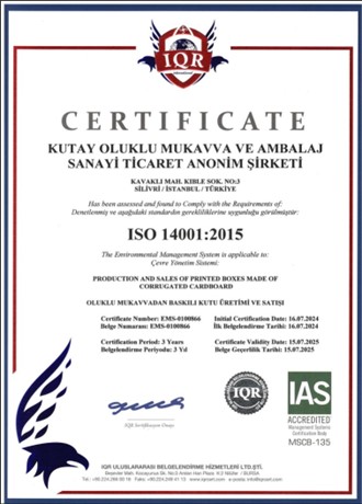 ISO 14001:2015 Çevre Yönetim Sistemi