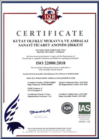 ISO 22000 Gıda Güvenliği Yönetim Sistemi 